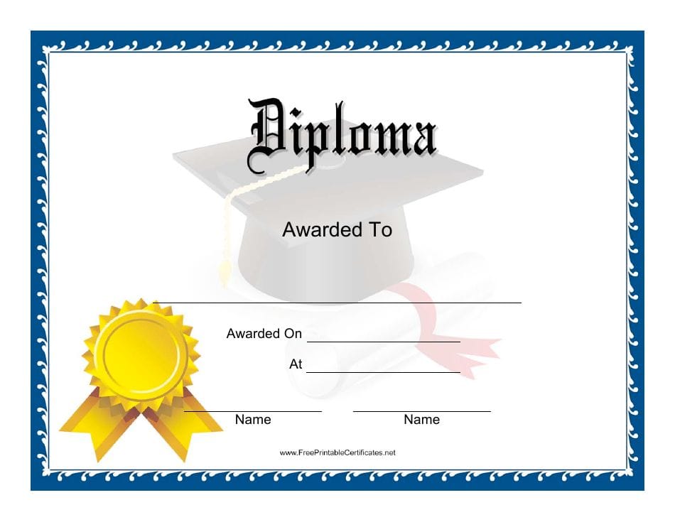 Free Printable Diplomas