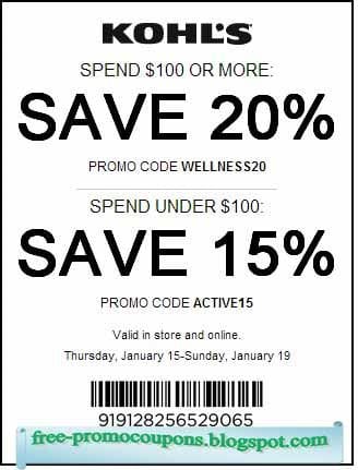 Printable Coupons 2021: Kohls Coupons