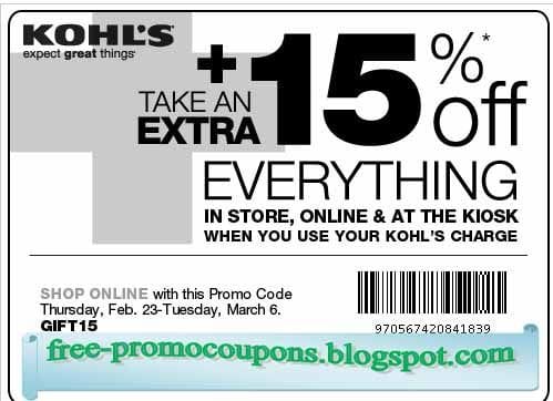 Printable Coupons 2021: Kohls Coupons