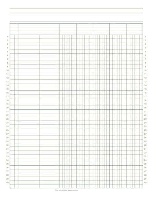 8 best free printable ledger paper