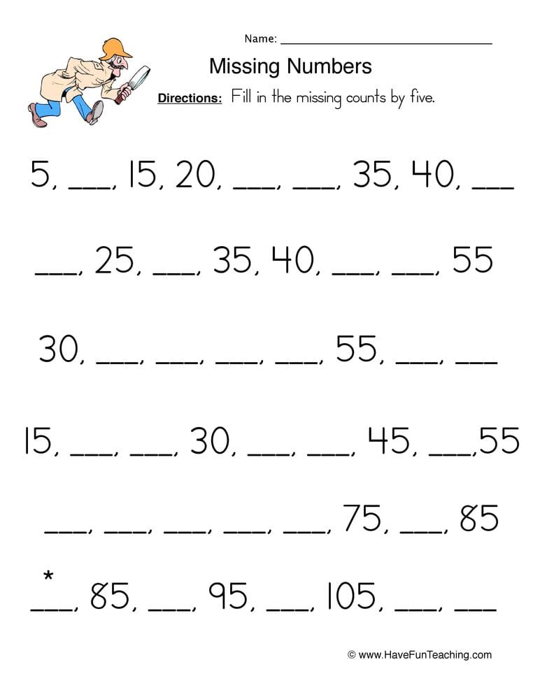 Math Worksheet