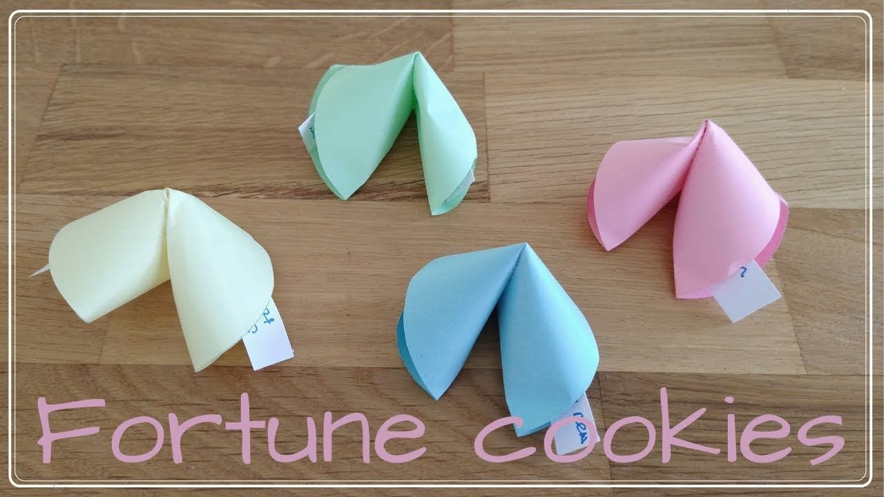 Free Printable Paper Fortune Cookies