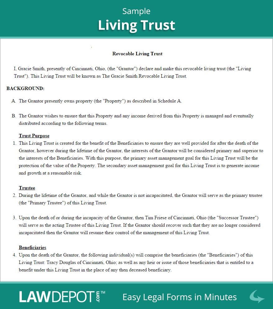 Free Printable Will And Trust Forms