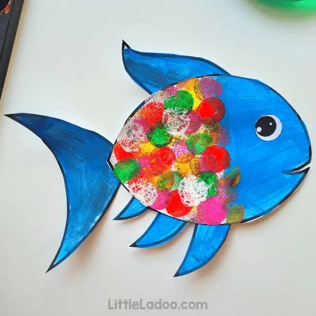 Rainbow Fish Template Printable