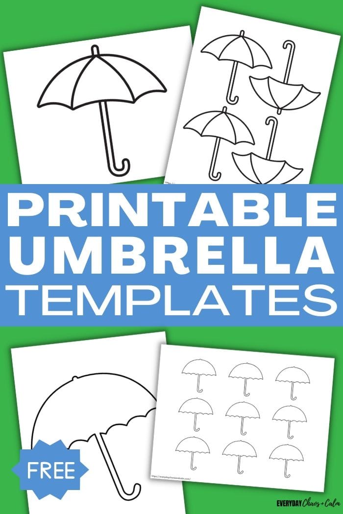 Free Printable Umbrella Template (PDF)