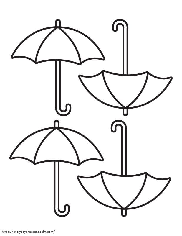 Free Printable Umbrella Templates