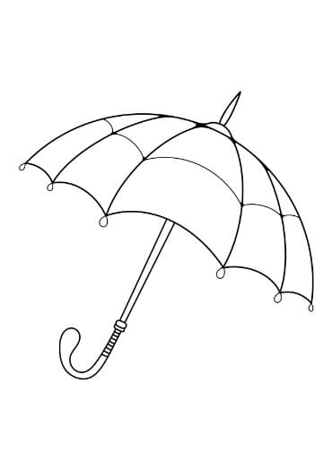 Free Printable Umbrella Template (PDF)