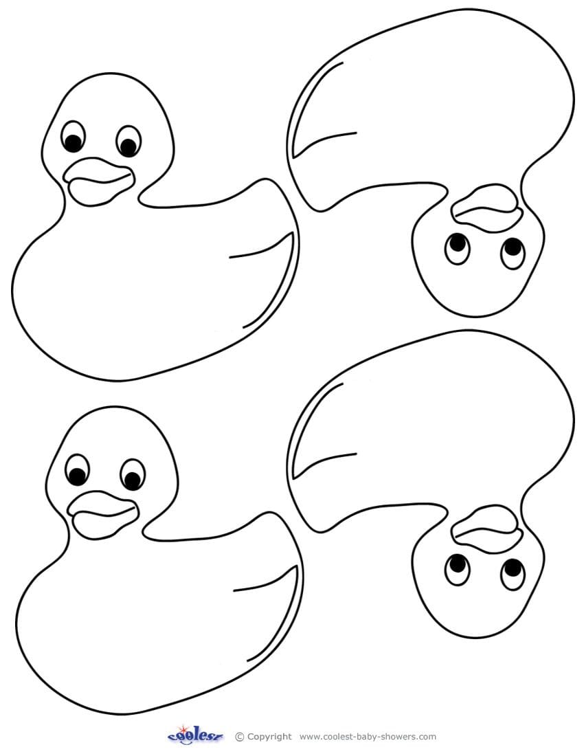 Cut Out Five Little Ducks Printable Template