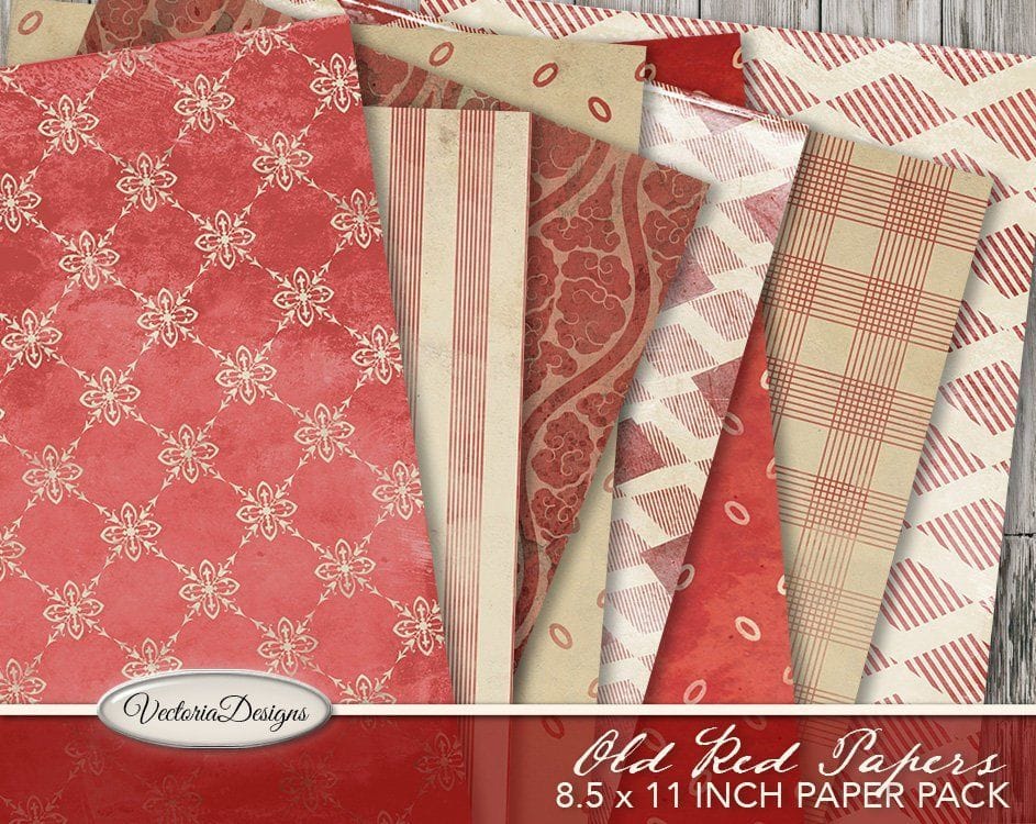 Printable Red Paper Full Sheet