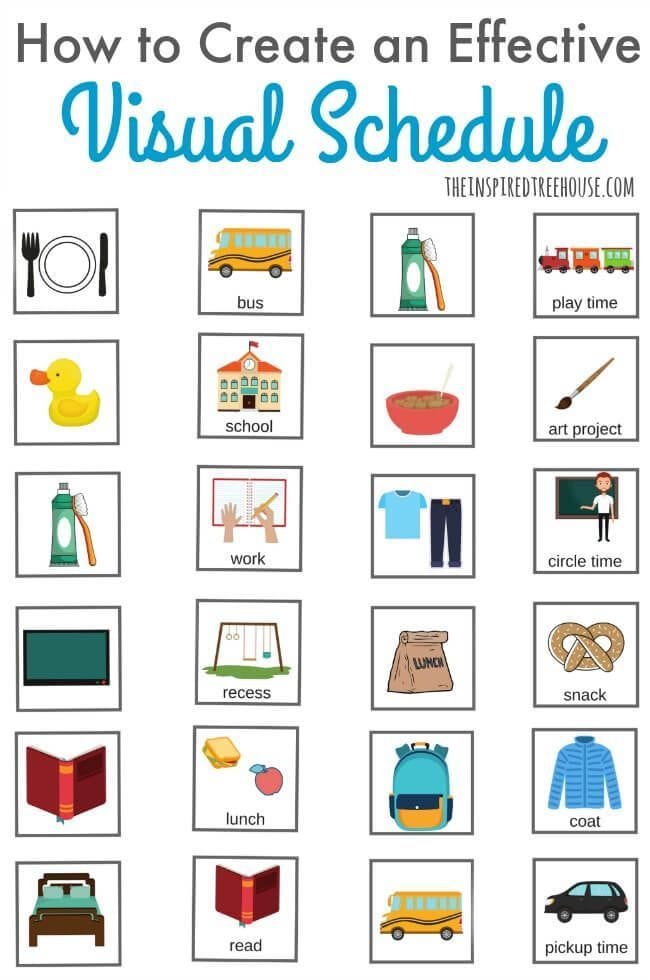 Visual Schedule for Toddlers