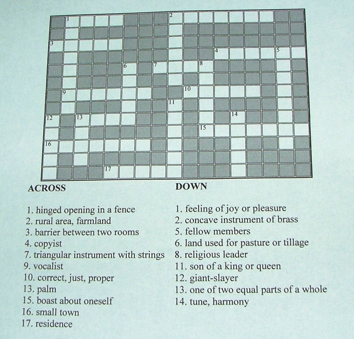 Make Your Own Free Crossword Puzzle Printable