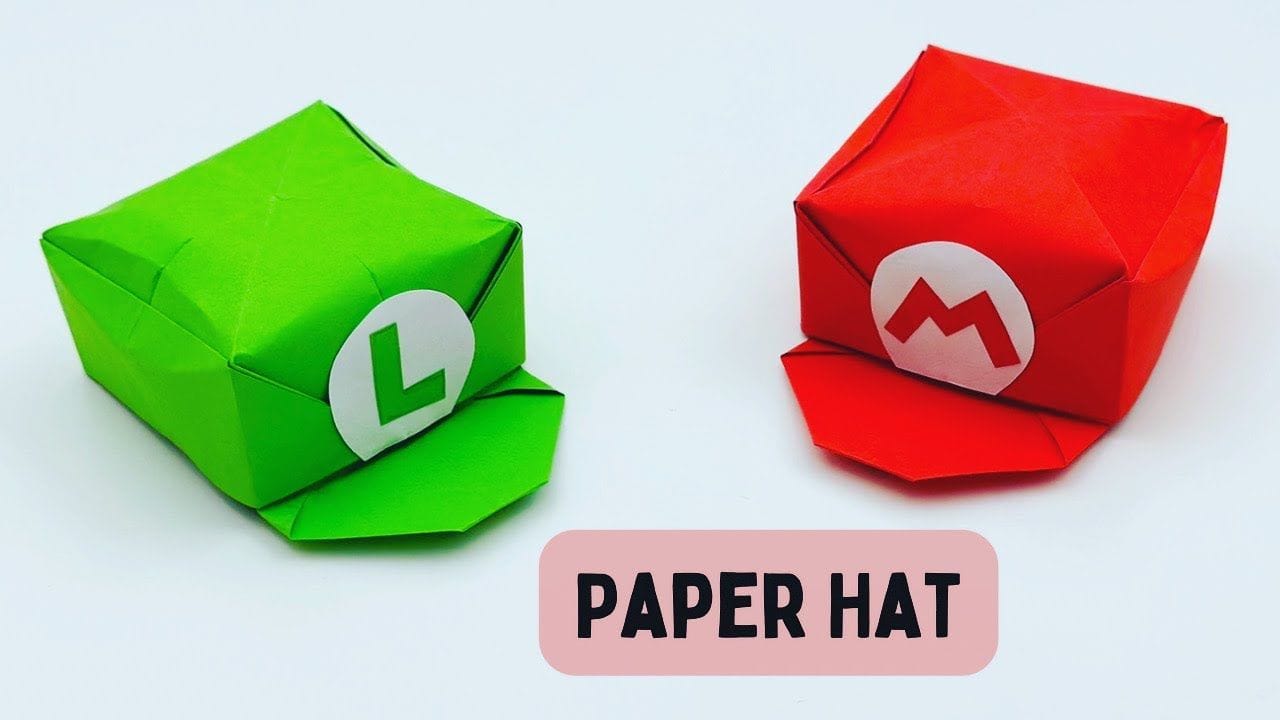 How to make a Super Mario Bros Hat using paper cardboard