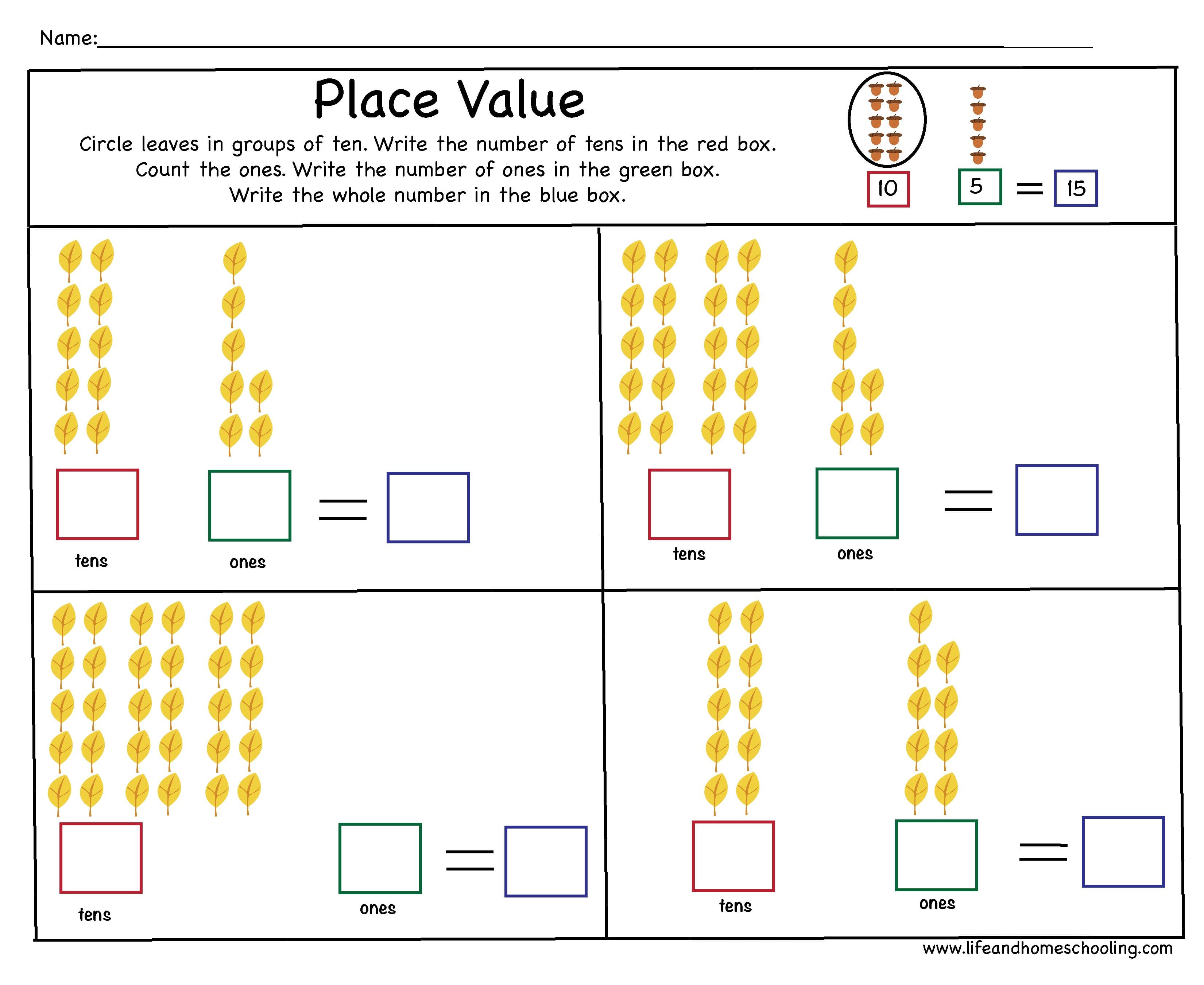 Place Value Worksheet