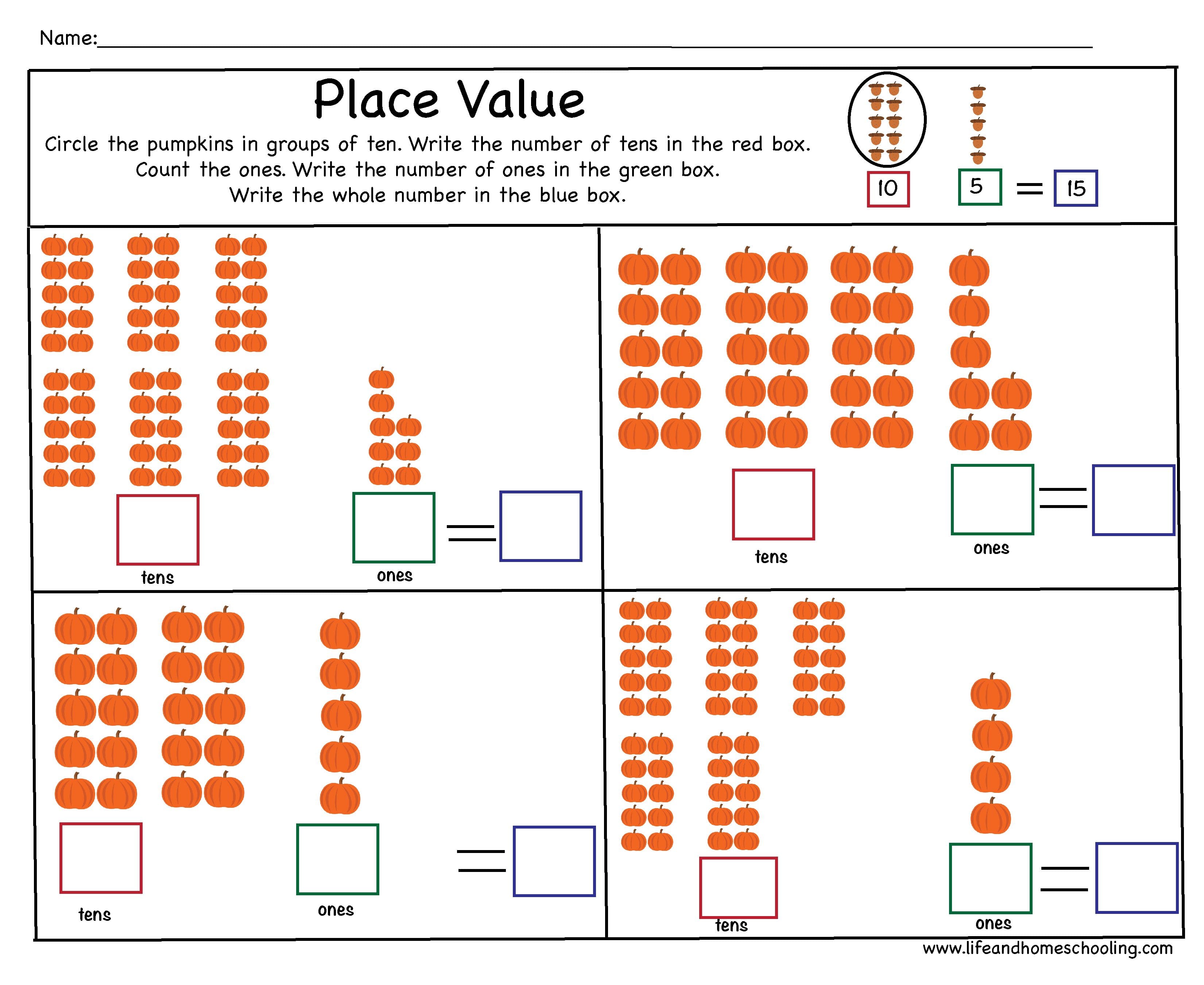 Place Value Worksheets with Answer Key