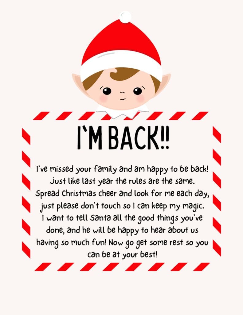 fun ways to welcome your elf on the shelf back Thanksgiving Napkin