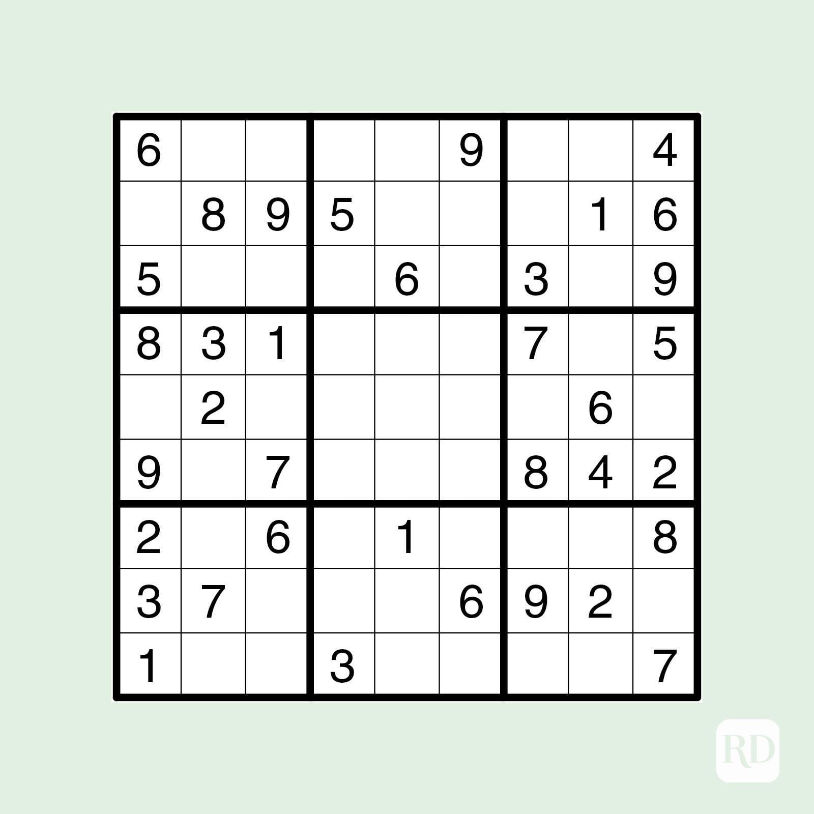 Free Printable Sudoku 6x6 Puzzles