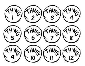 Thing One And Thing Two Printable Circles