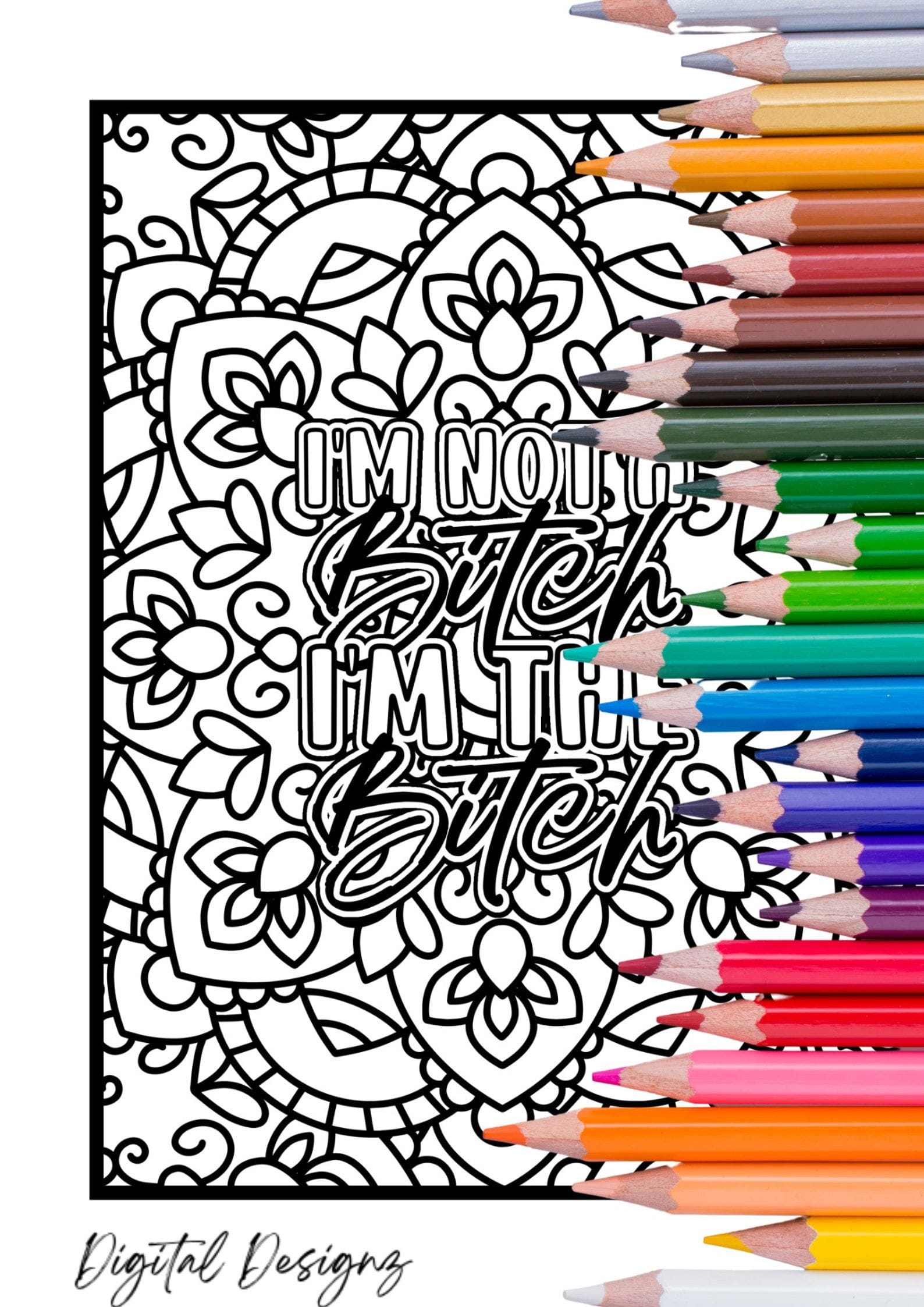 Swear Words Coloring Book: 7 Hate Your Job