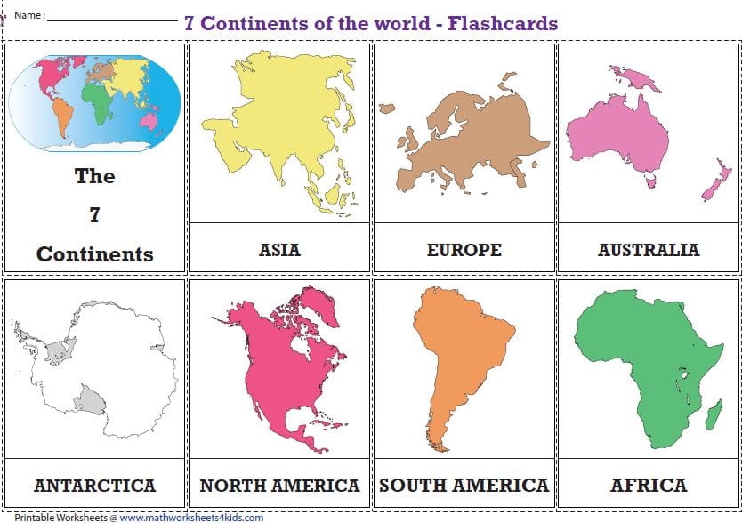 The Seven Continents of the World