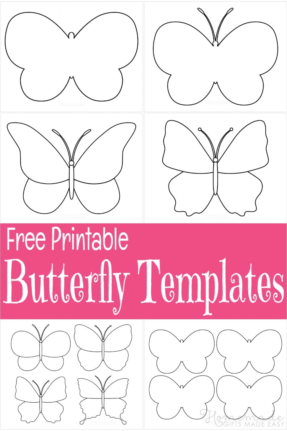 3D Butterfly Cutouts