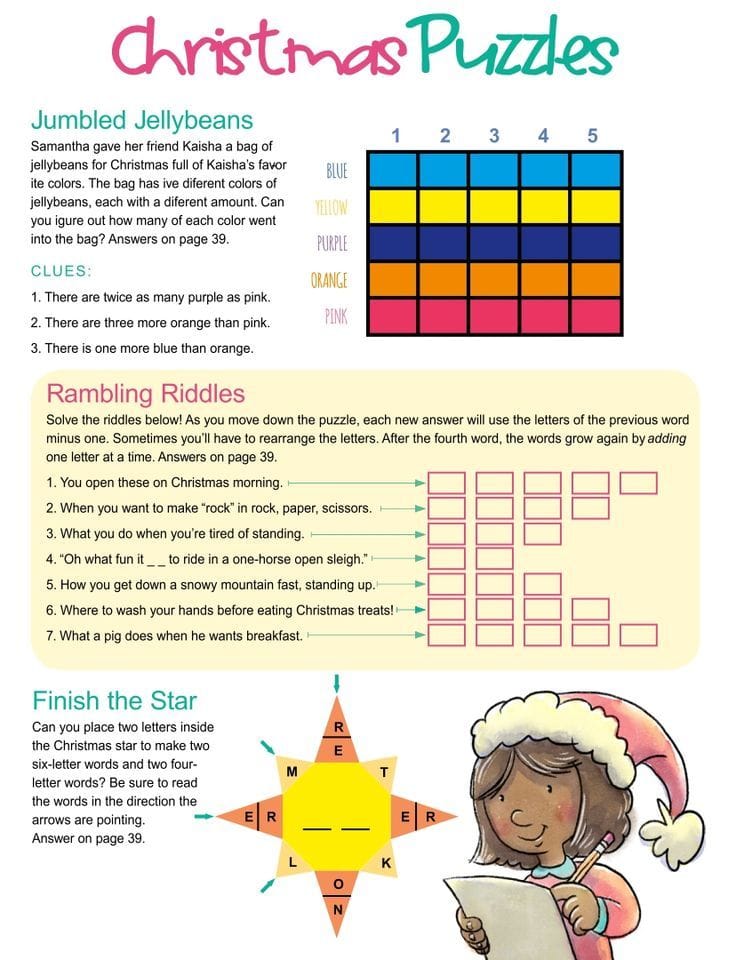 Christmas Carol Rebus Puzzles