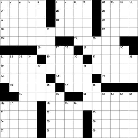 7 Online Printable Crossword Puzzle