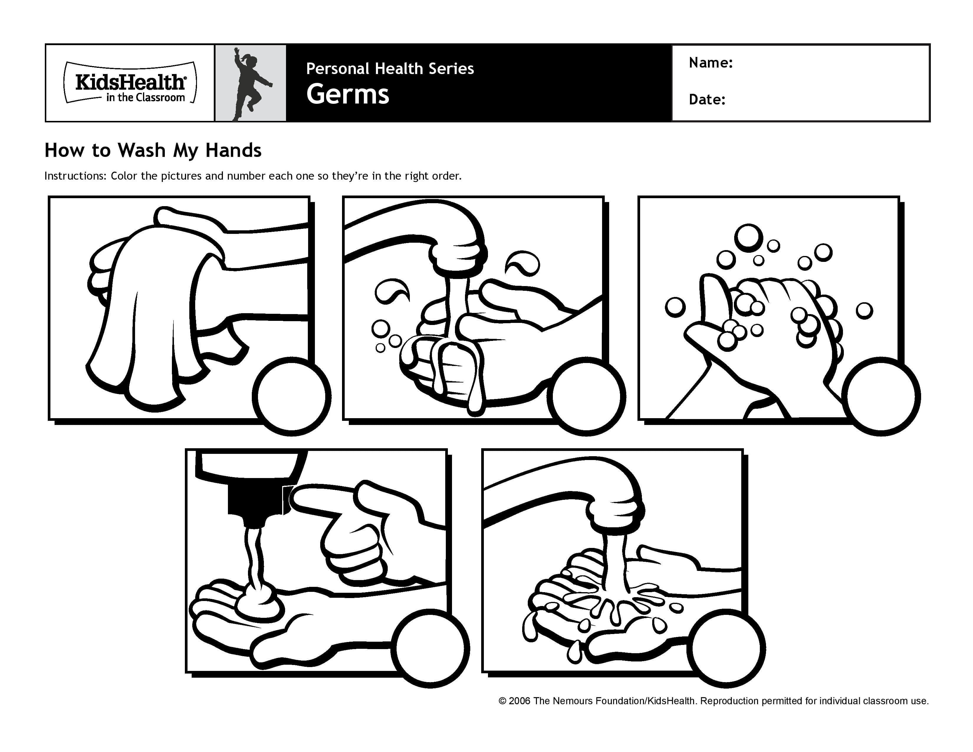 How to wash your hands printable posters for young children