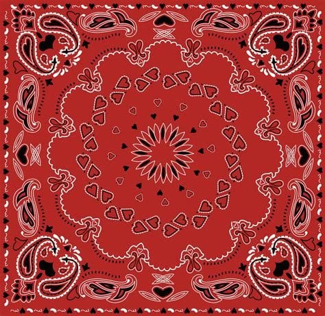 Bandana Heart Vector Pattern