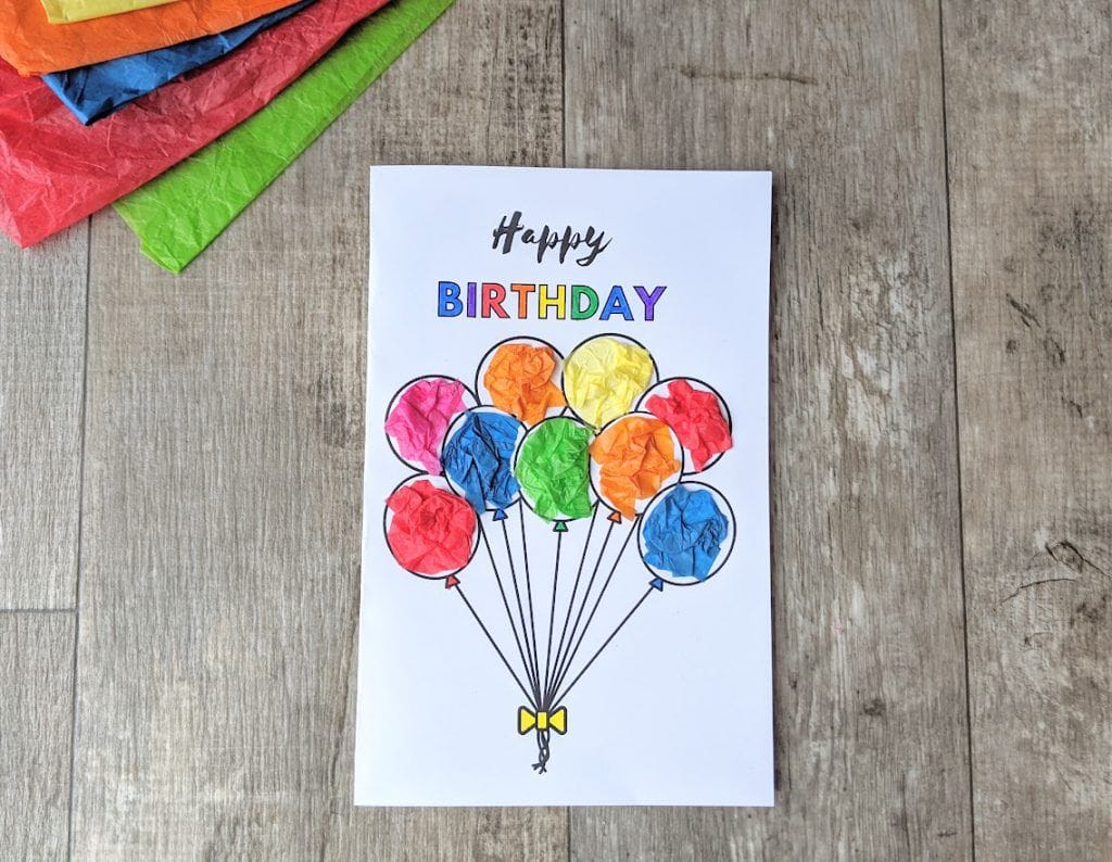 Simple Birthday Card for Kids to Make