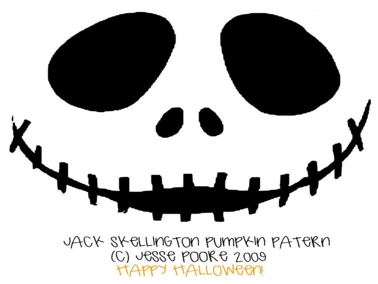 Jack Skellington Pumpkin Stencils Free Printable