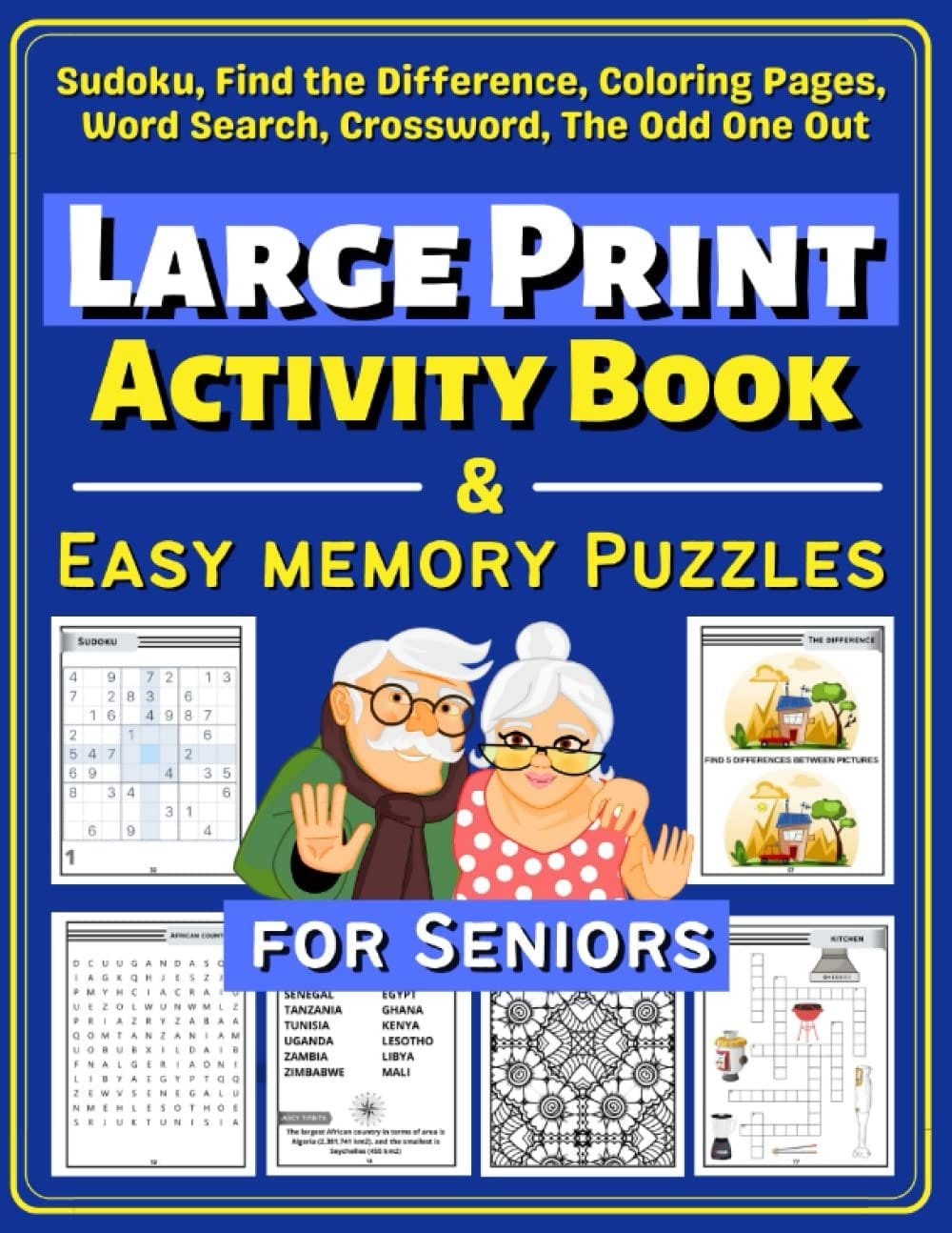 Senior Citizen Large Print Word Search Puzzles For Seniors P