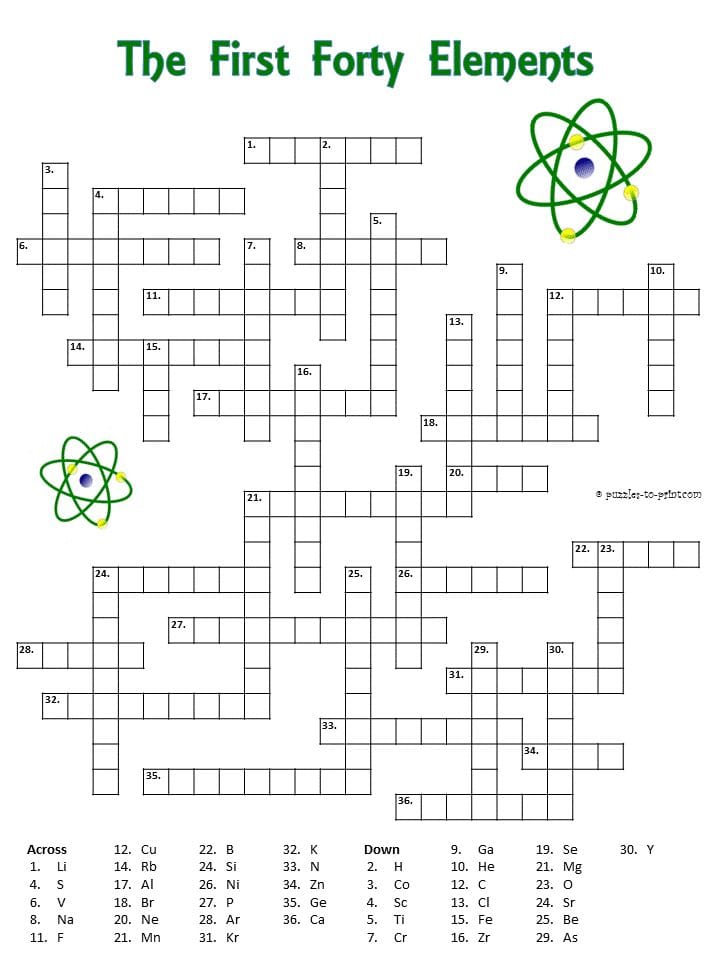 Free Pdf Science Puzzles