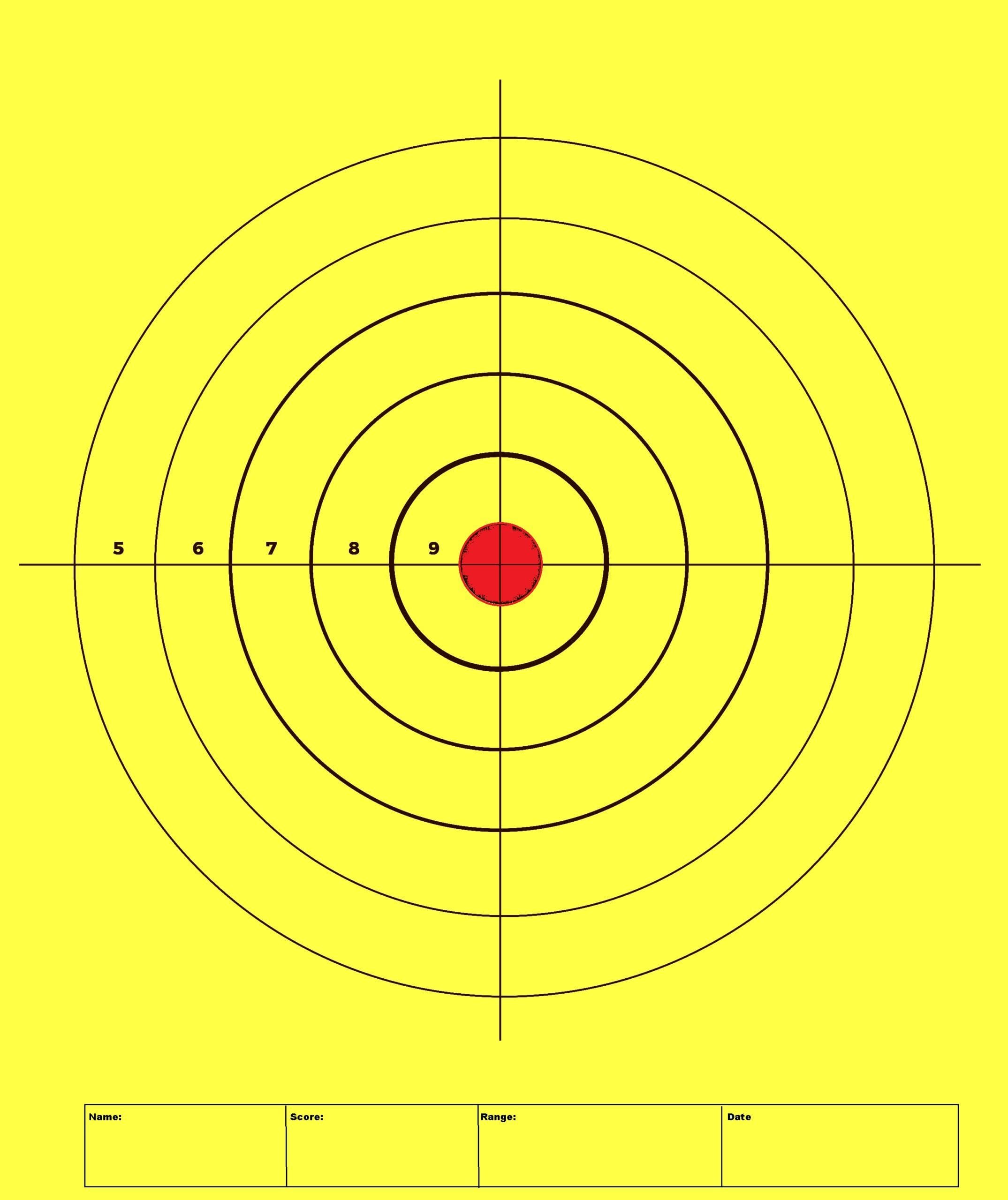 Free Printable Targets For Shooting Practice