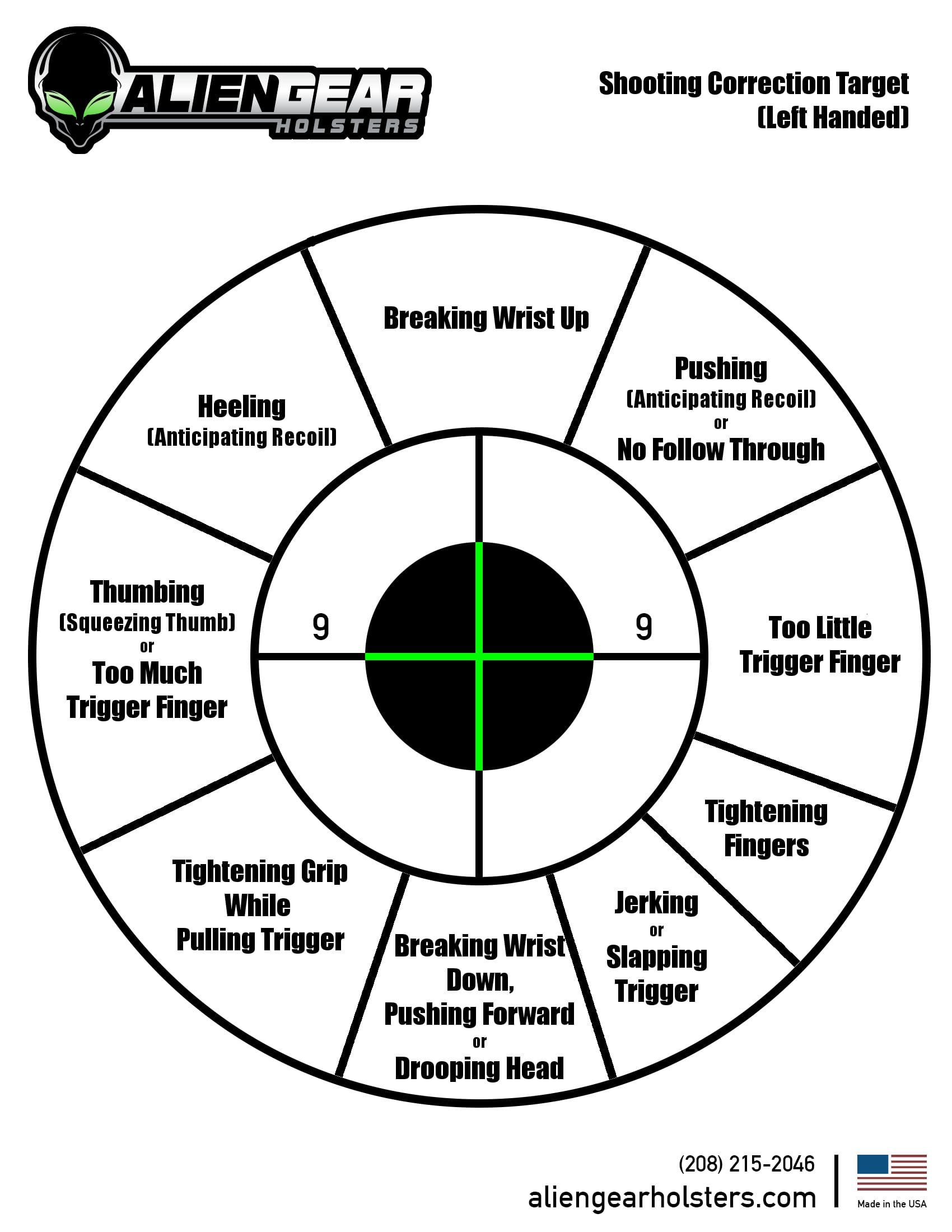 Free printable shooting targets for gun ranges