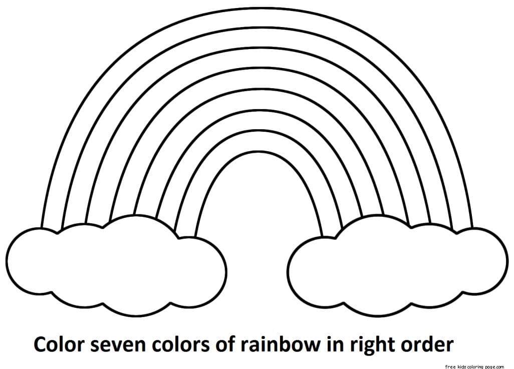 Seven rainbow colors