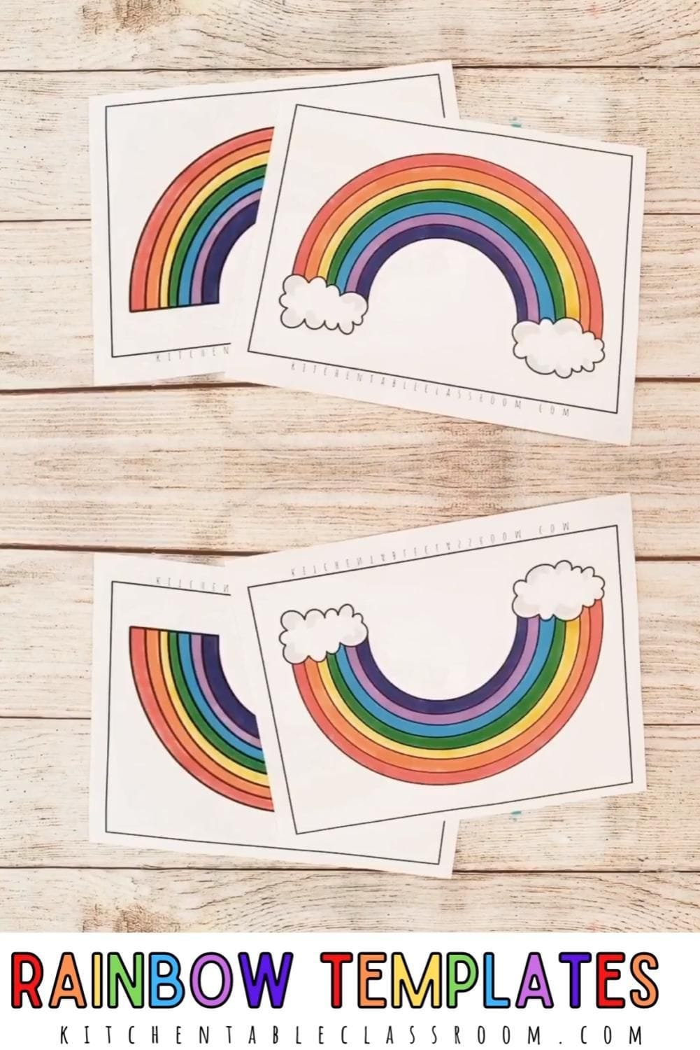 Free rainbow printables