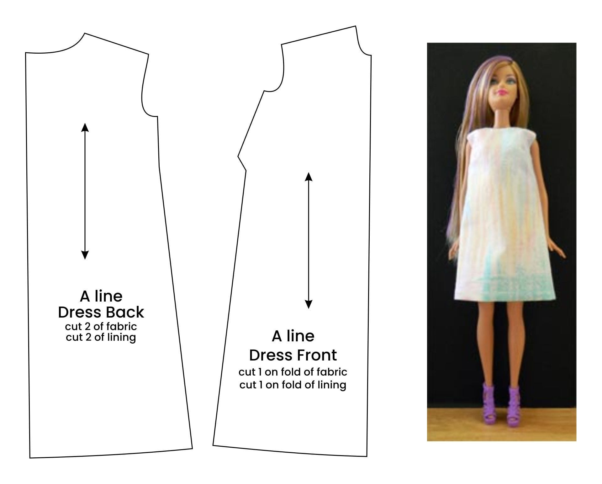 Beginner Printable Barbie Clothes Patterns