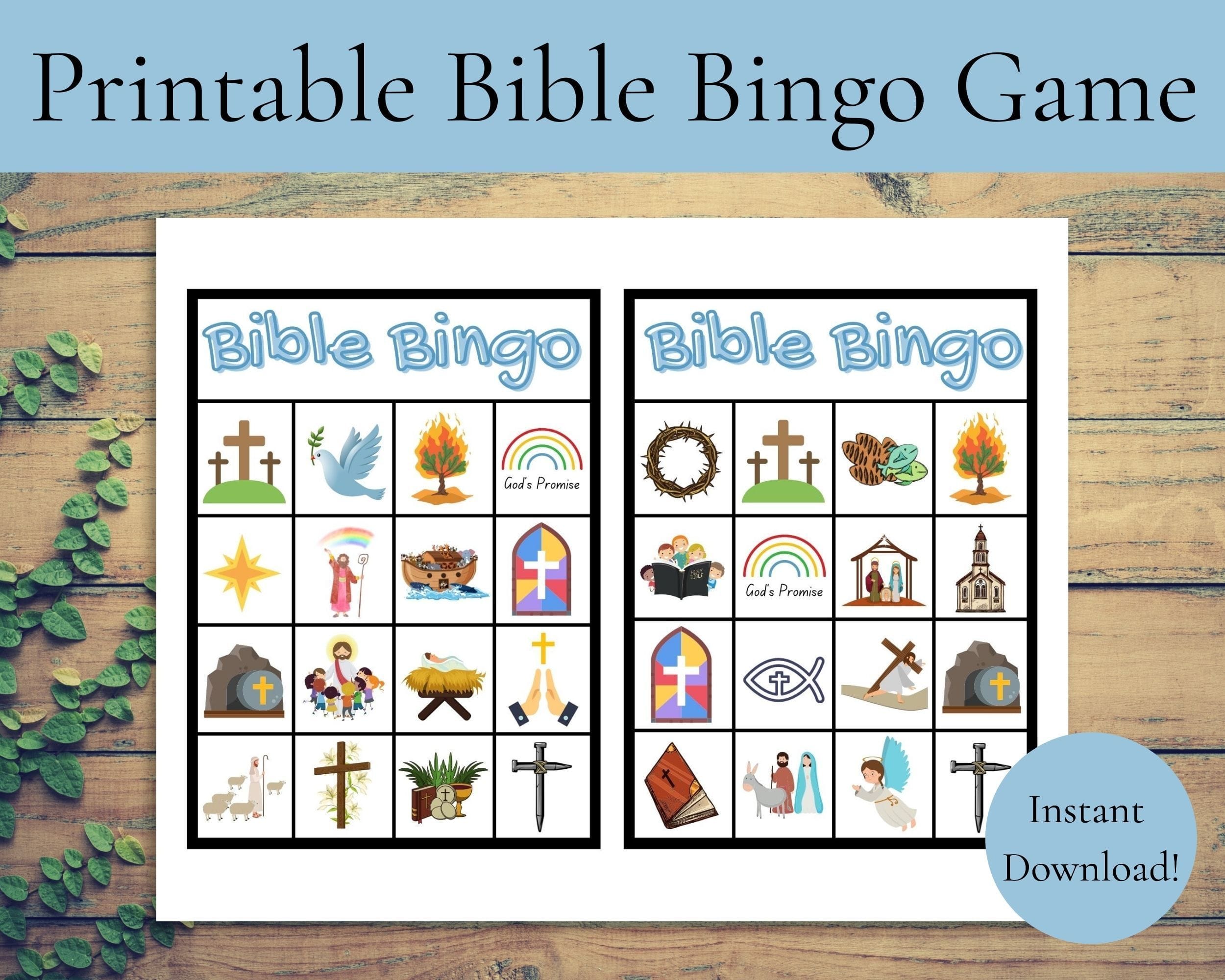 This fun Bible bingo was specifically designed as a fun way for little