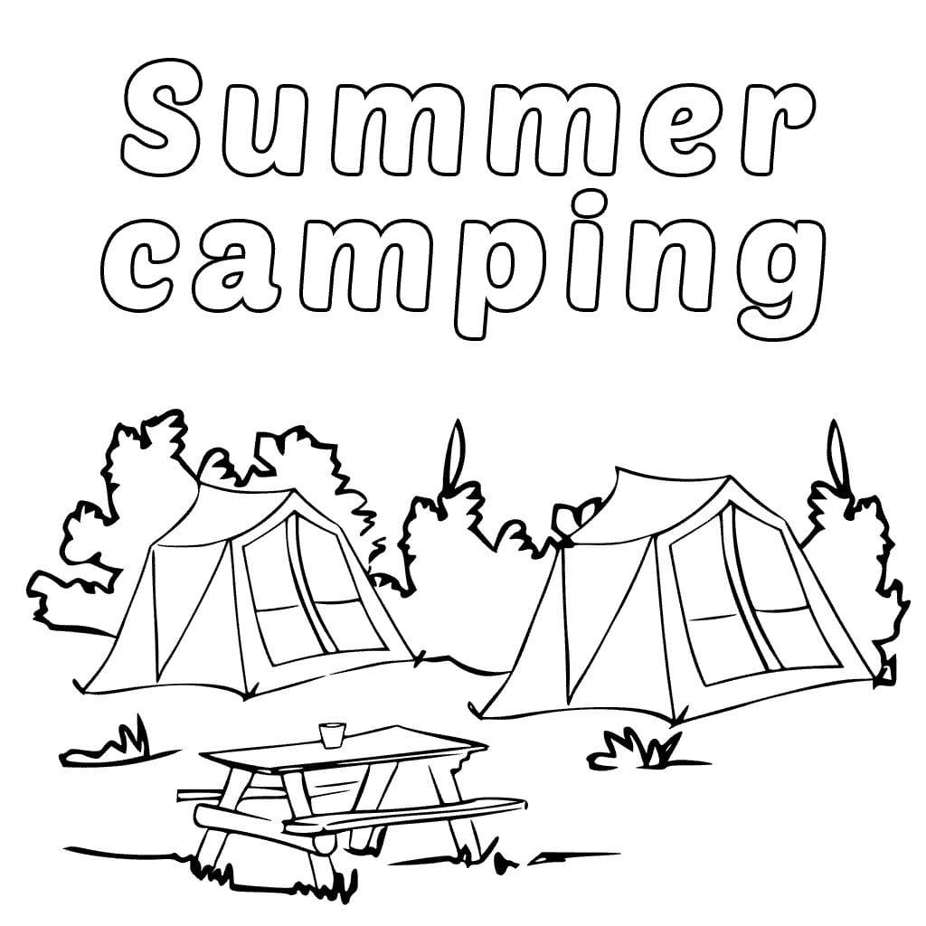 Kids Camping Coloring Pages Coloring Pages