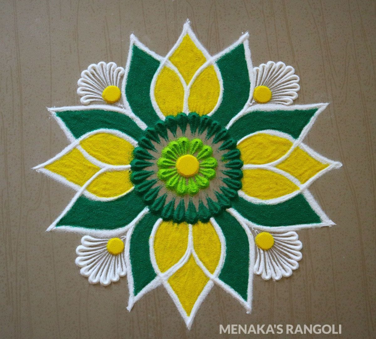 Easy and Beautiful Rangoli Design