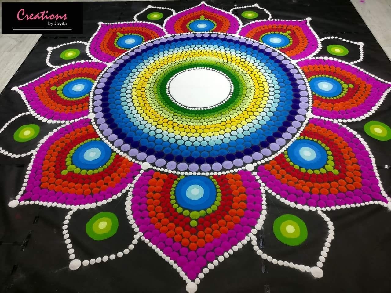 Colourful rangoli