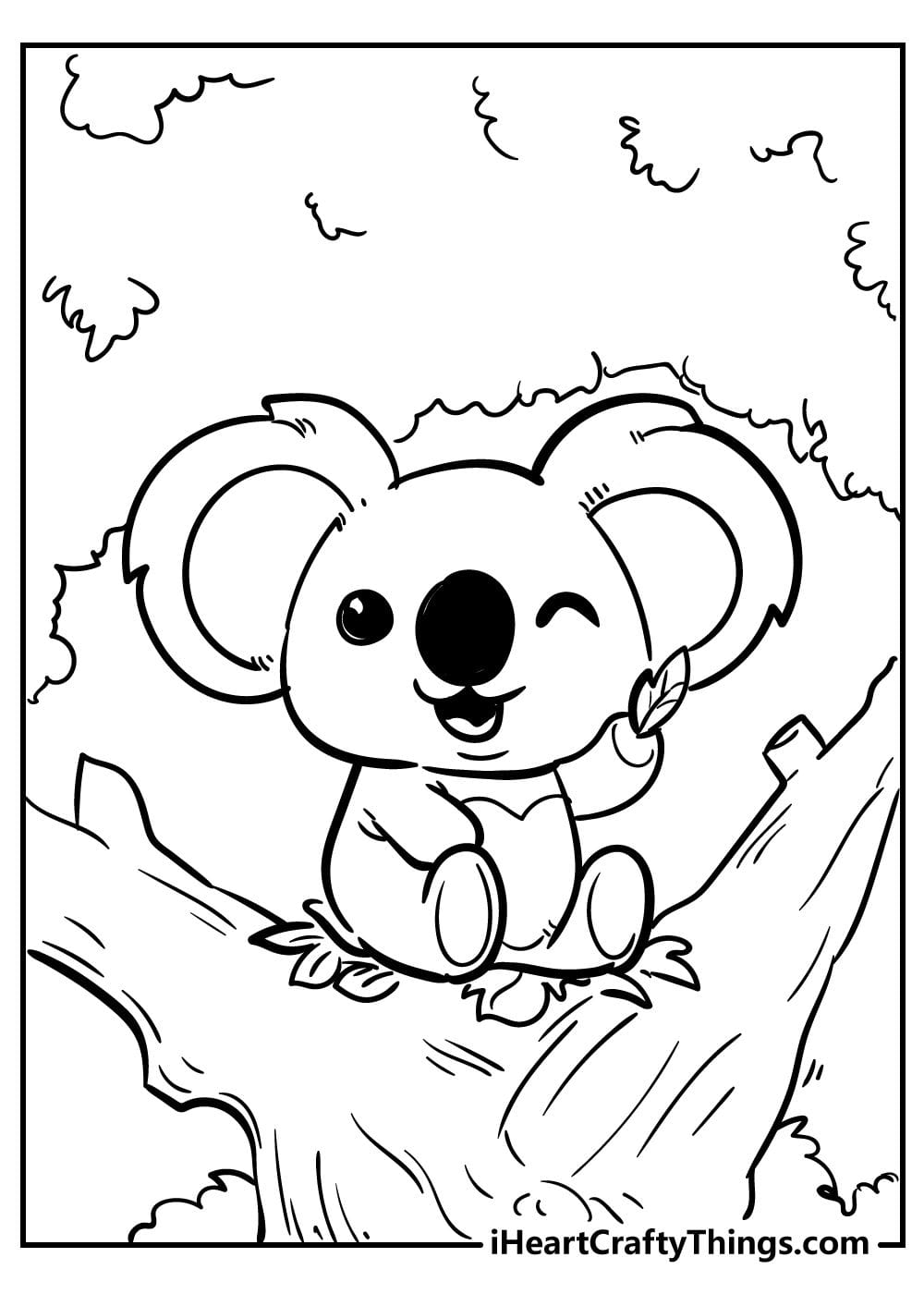 Cute Animals Coloring Pages for kids 17382429 Vector Art at Vecteezy