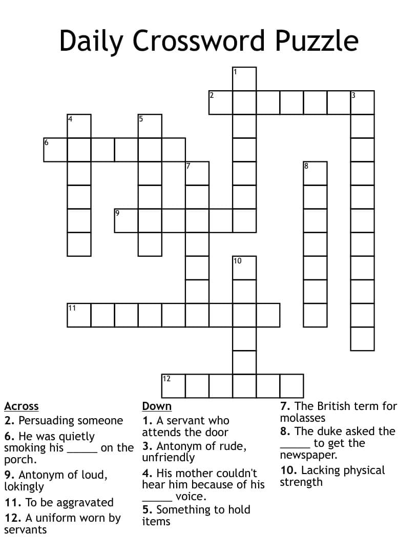 Free Daily Crossword Puzzles