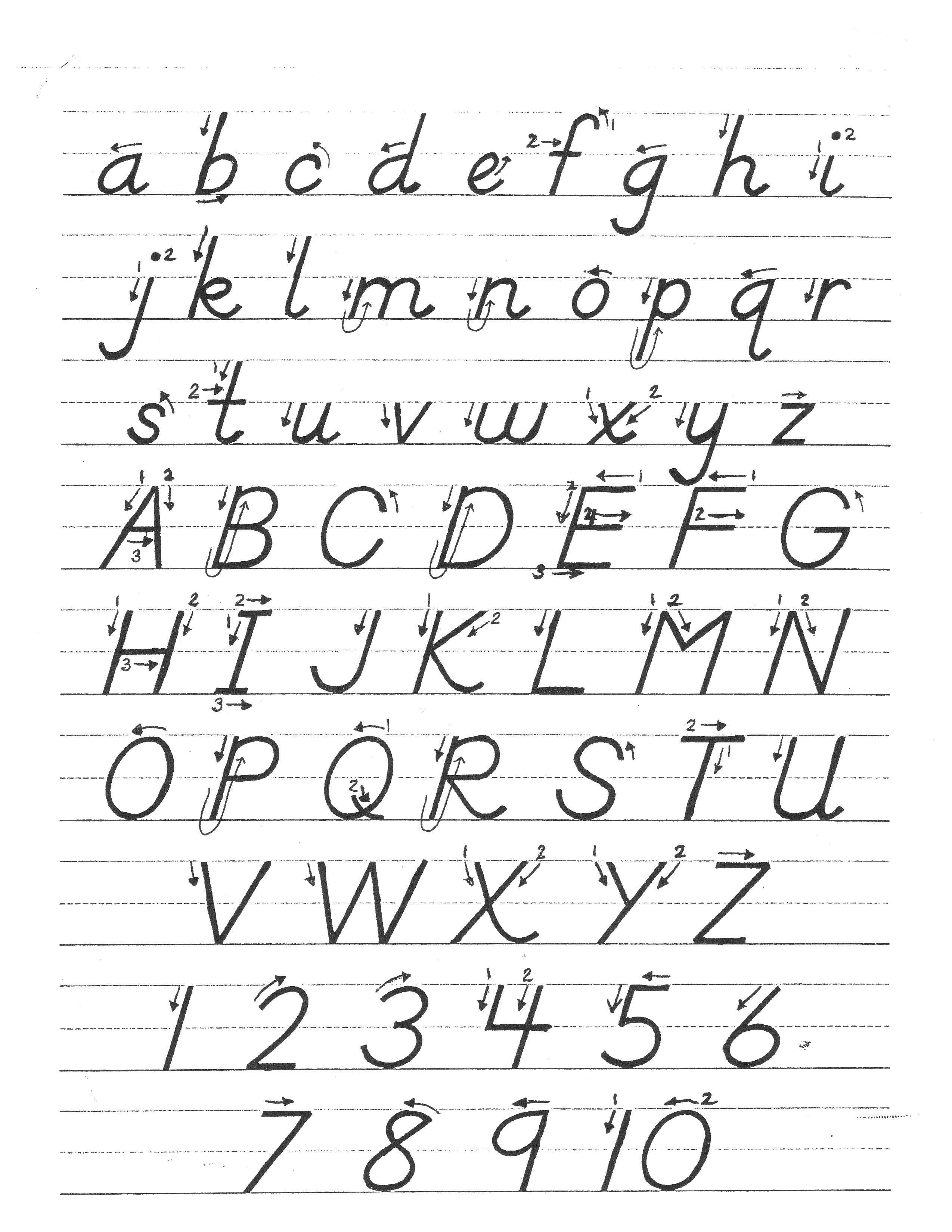 Dnealian Handwriting Practice Sheets