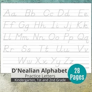 DNealian Alphabet Handwriting Practice for Kids