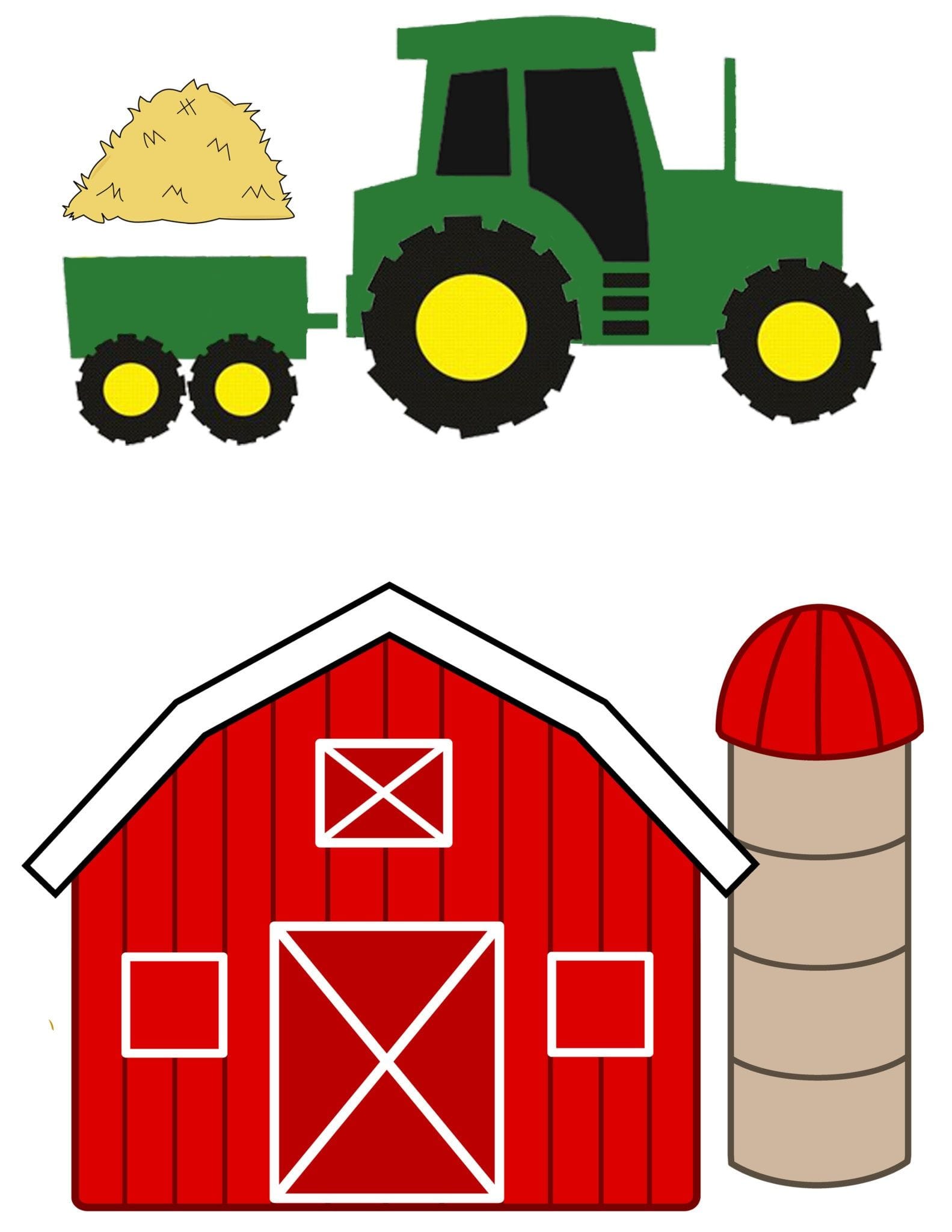 Free Printable Farm Animal Pattern Block Templates