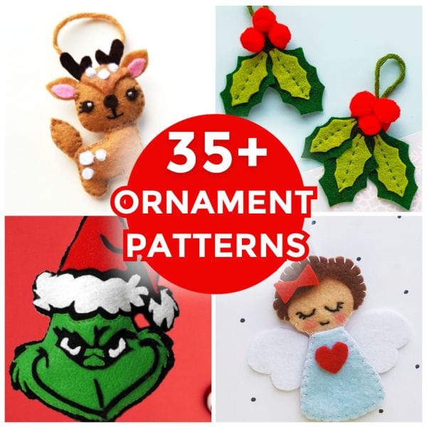 35+ Free Felt Christmas Ornament Patterns