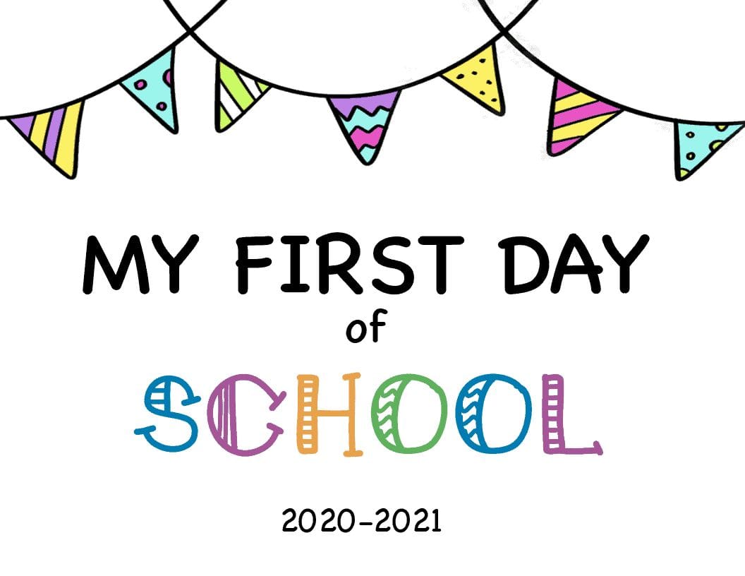 FREE Printable First Day of School Signs