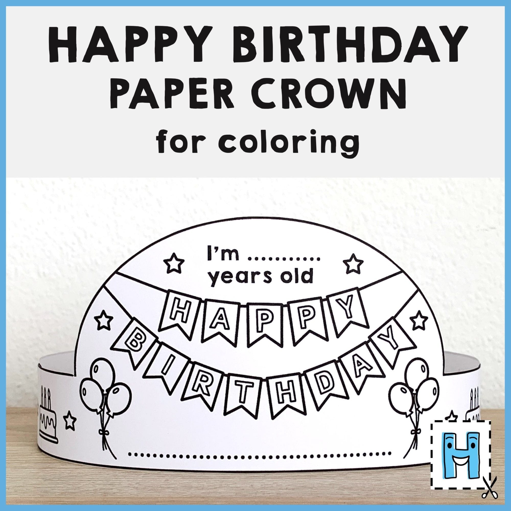 Free Printable Happy Birthday Crown Printable