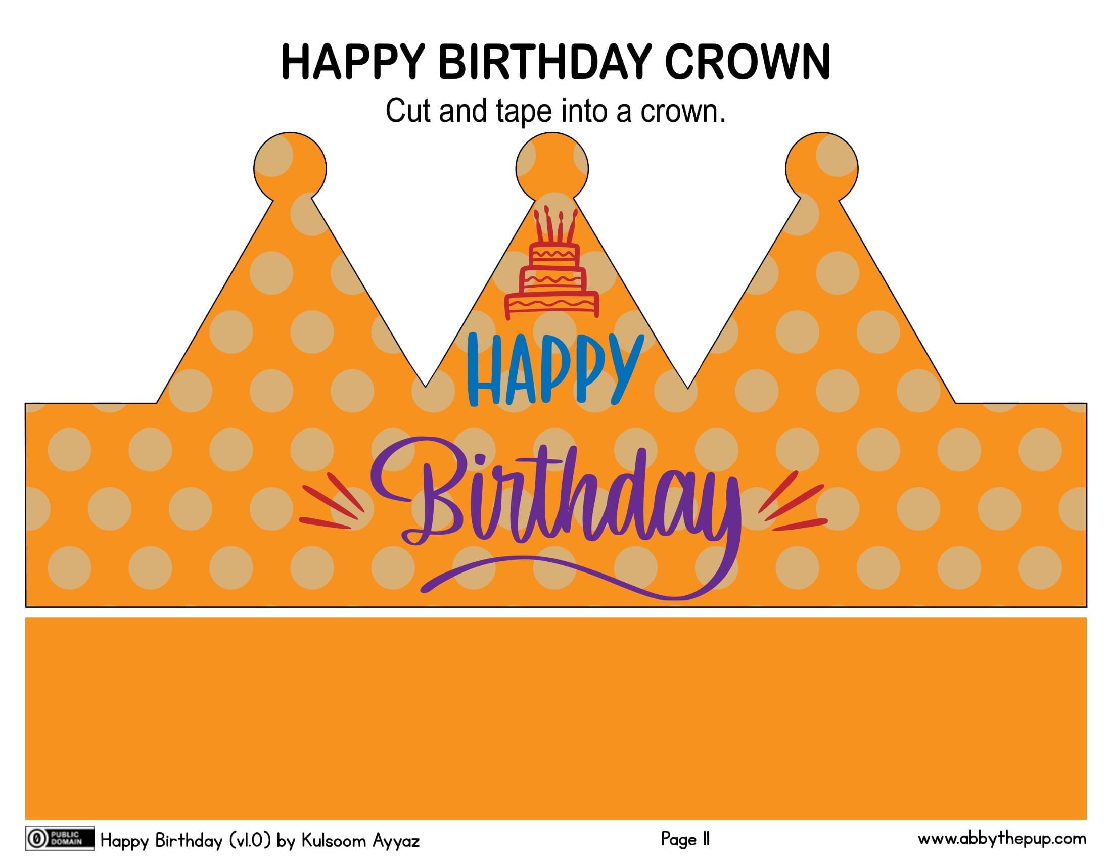 Happy Birthday Crown